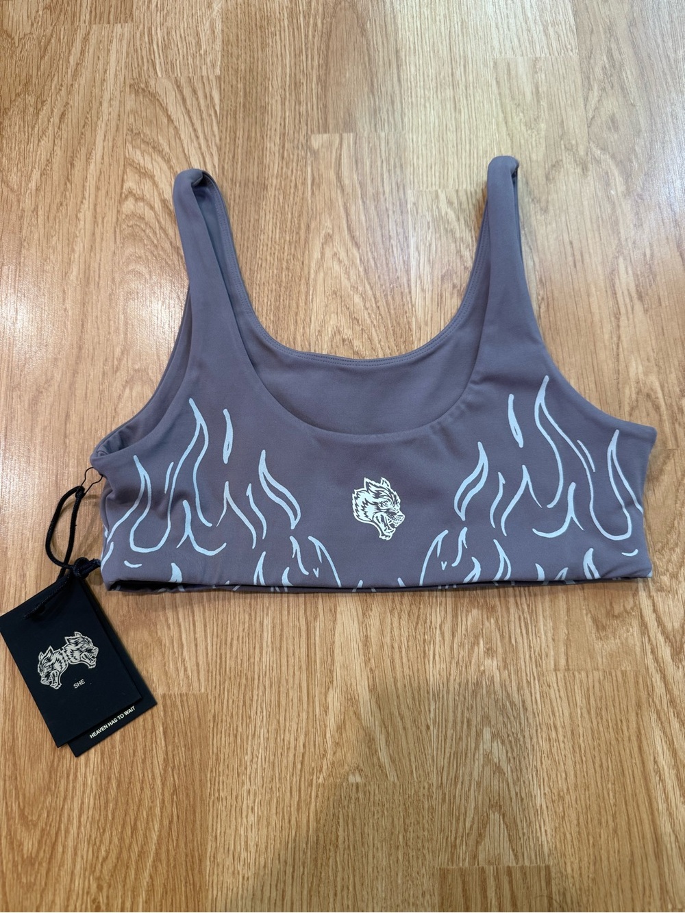 NWT Darc Sport Ignite Soto Energy Bra Nirvana Gray Small Flames 38/500